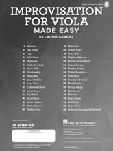 Improvisations for Viola Made Easy