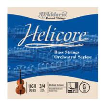Helicore Orchestral Bass E String - medium (Straight) - 3/4